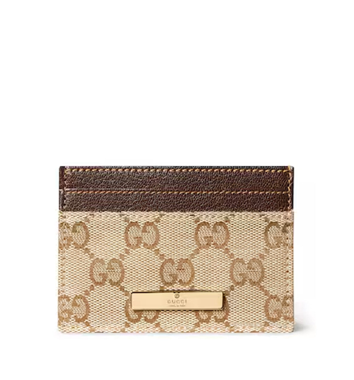 Card case with Gucci plaque