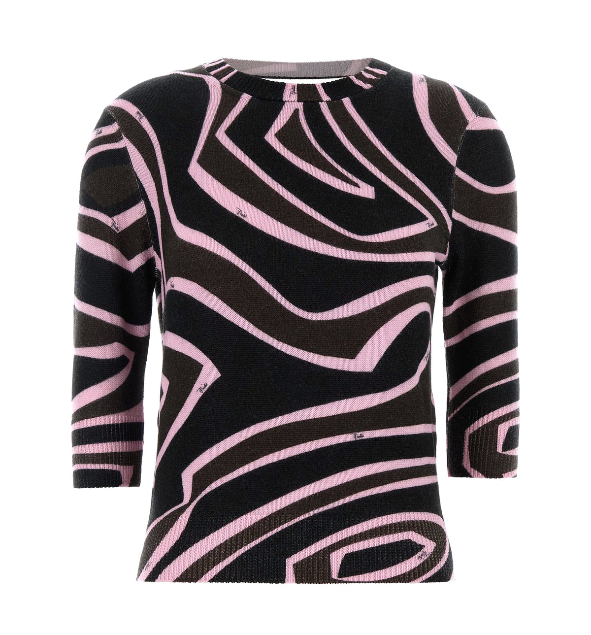 Printed Wool Blend Sweater