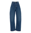 Medium Indigo Wide Leg Jeans