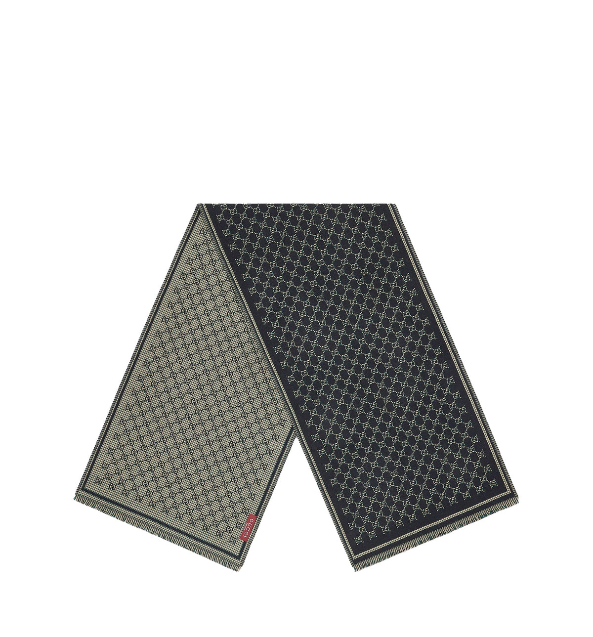 GG wool jacquard scarf