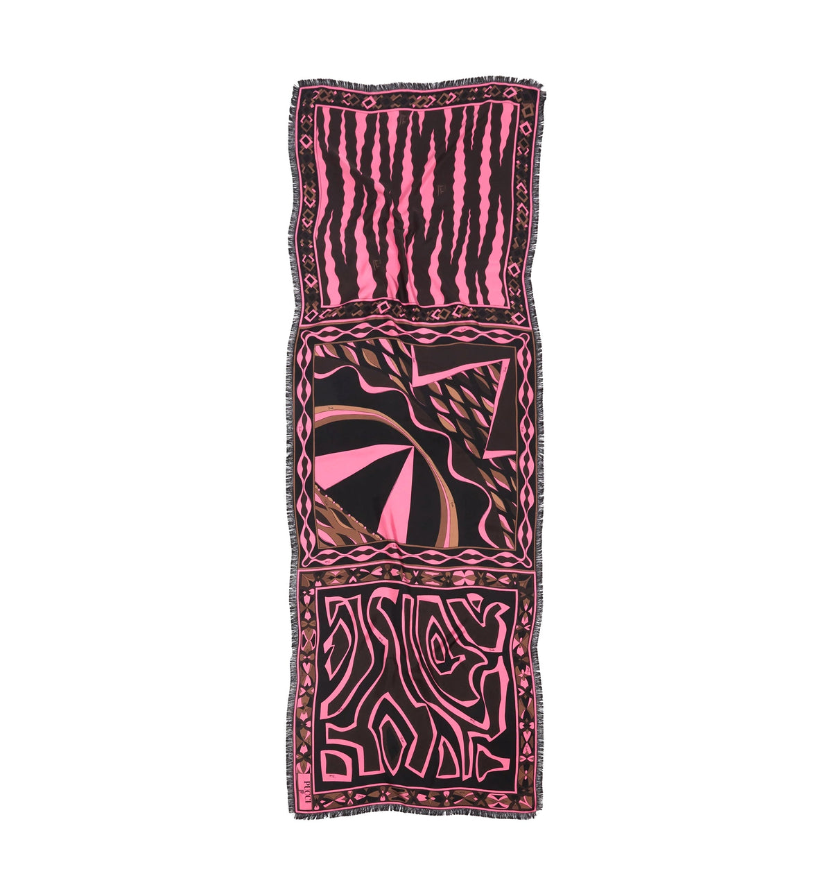 Mixed Print Silk Stole