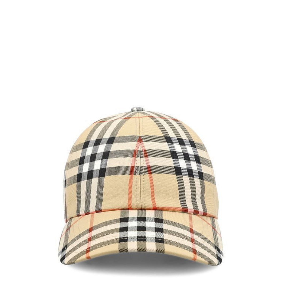 Check Cotton Baseball Cap
