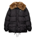 Tech Canvas Down Jacket - Black