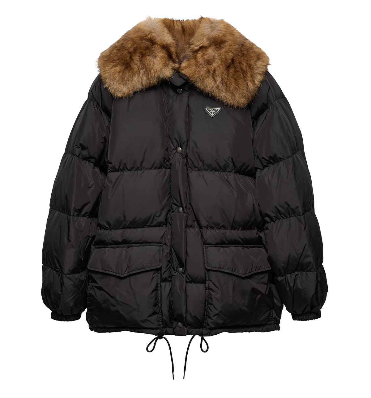 Tech Canvas Down Jacket - Black