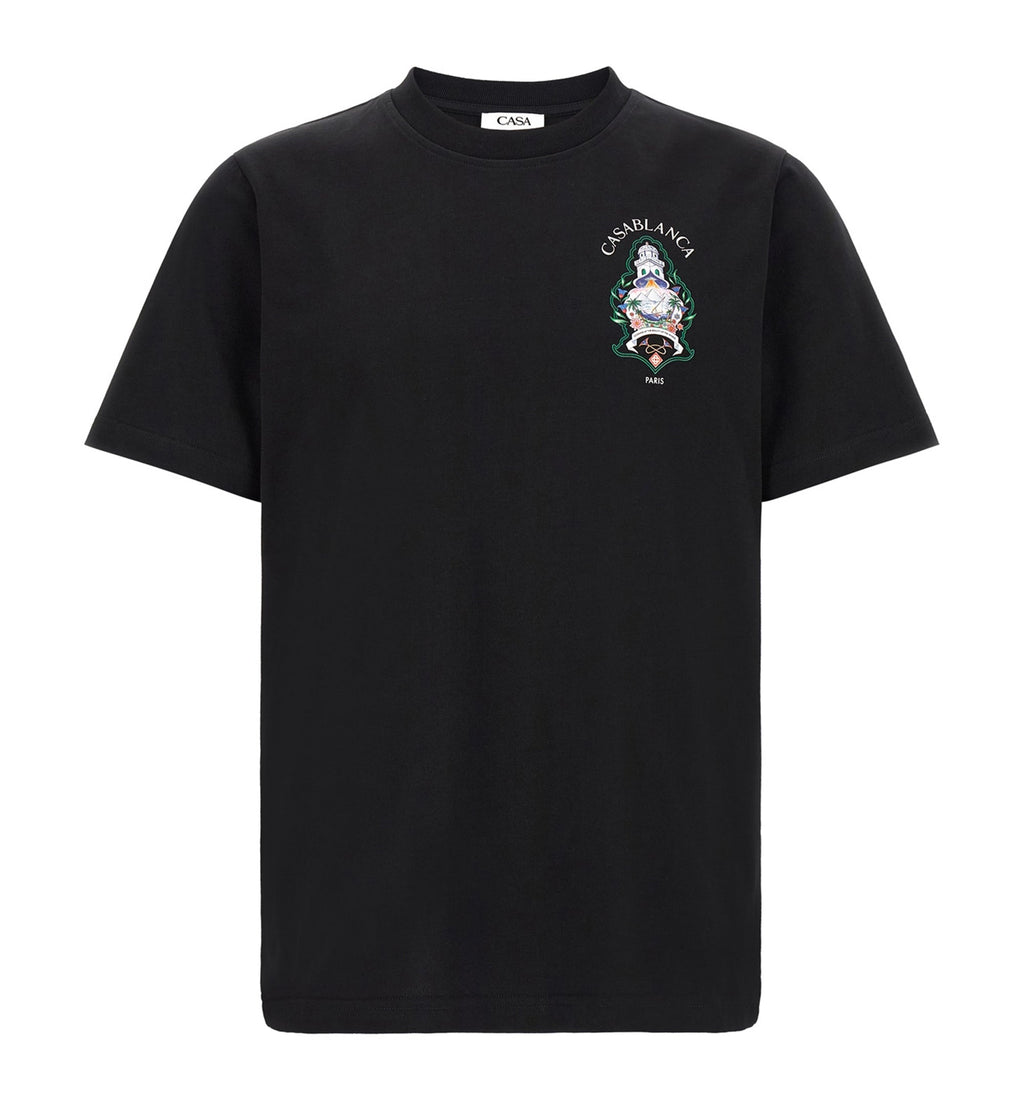 T-shirt with 'Hotel Emblem' print