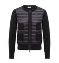 Padded Wool Zip-Up Cardigan
