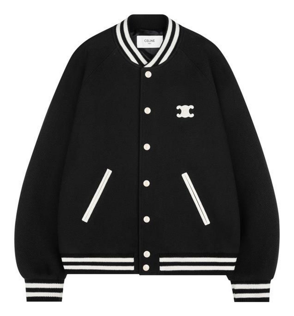 Triomphe Teddy Jacket in Textured Wool