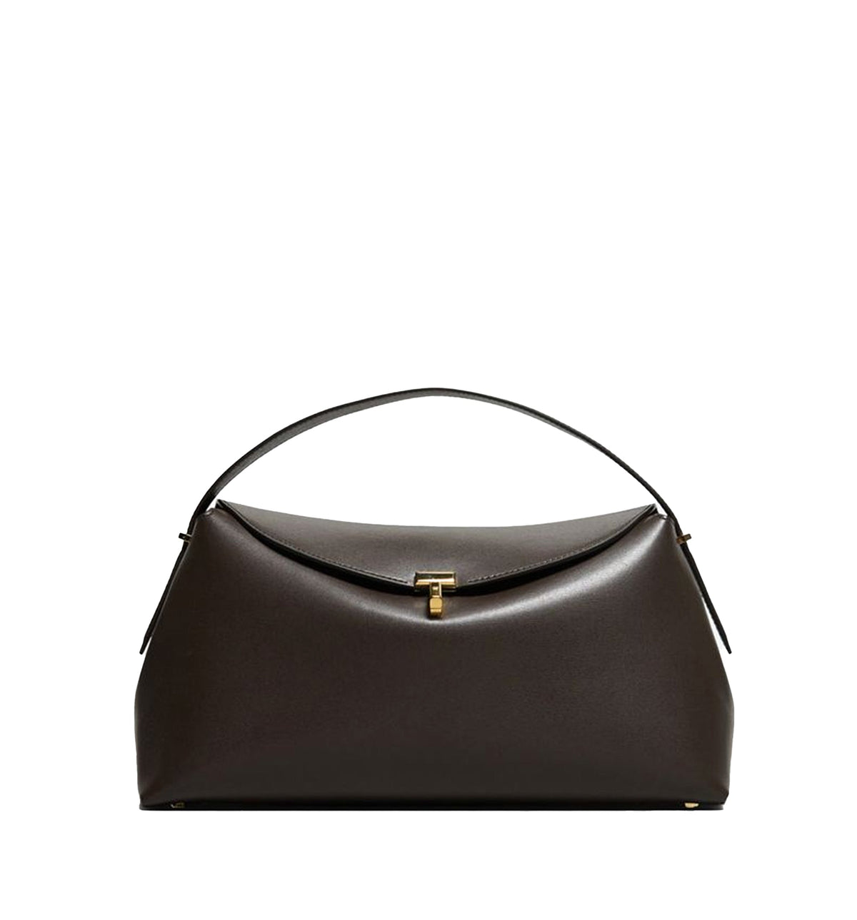 T-Lock Leather Clutch