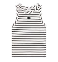 Triomphe Tank Top In Striped Silk Jersey