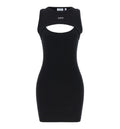 Logo Cut-Out Mini Dress