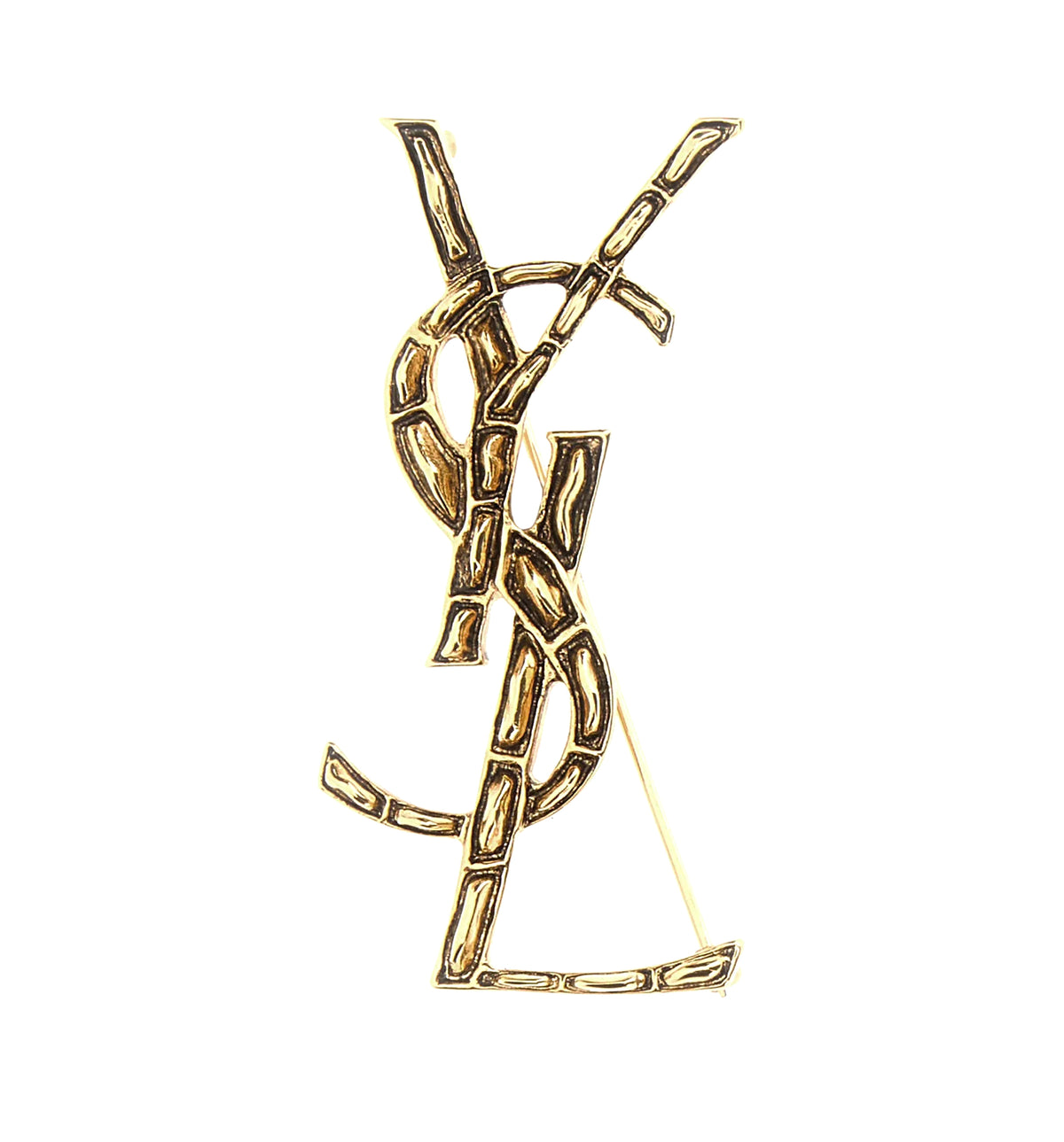 Cassandre Crocodile Brooch In Metal
