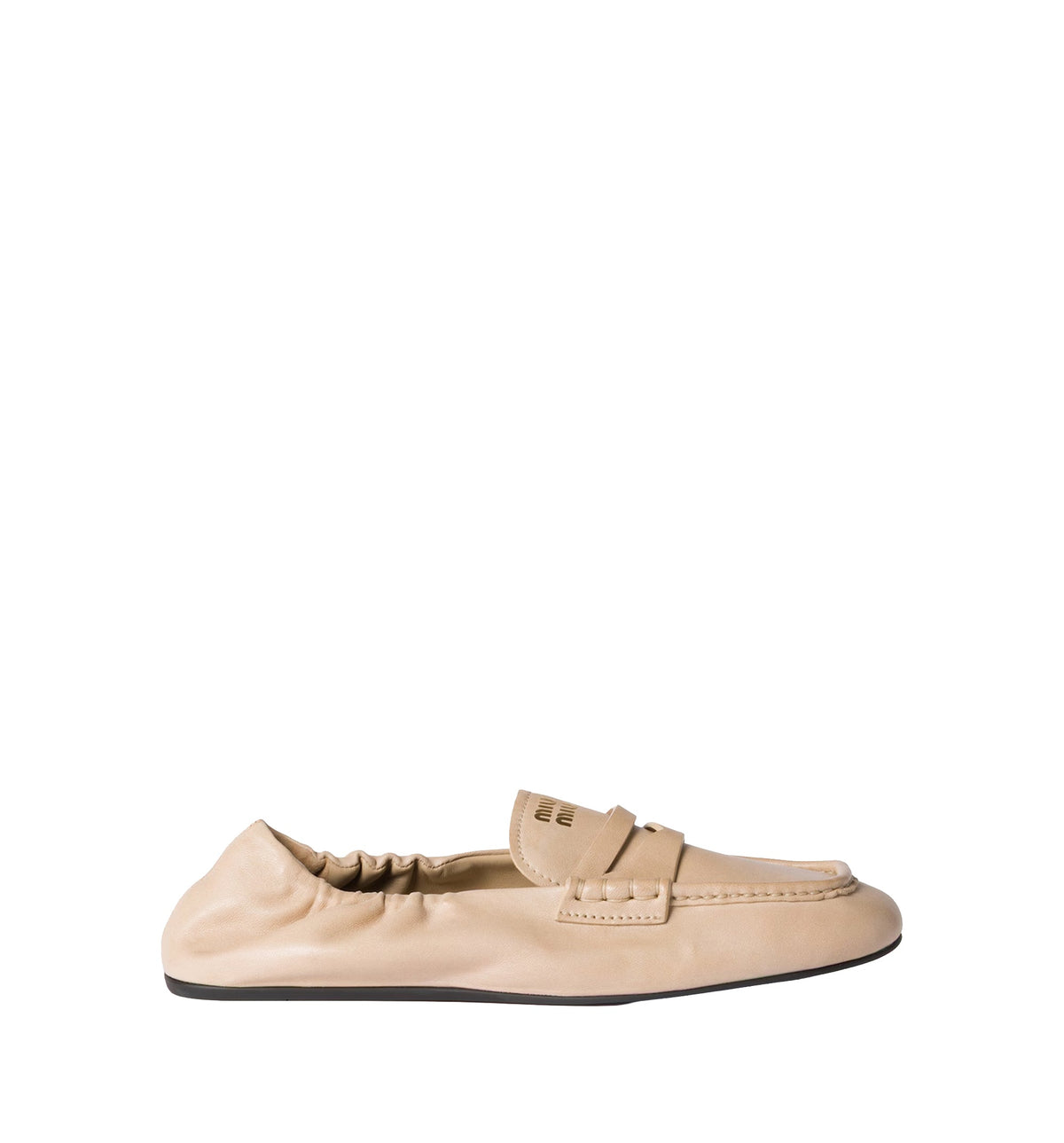 Ruches Nappa Leather Loafers