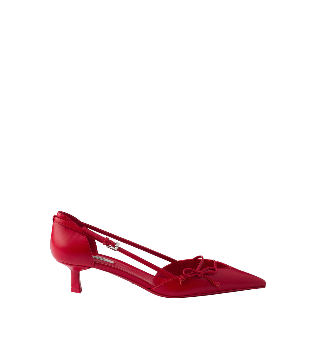 Open-Side Leather Pumps