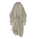 Draped Silk Crepe Mini Dress
