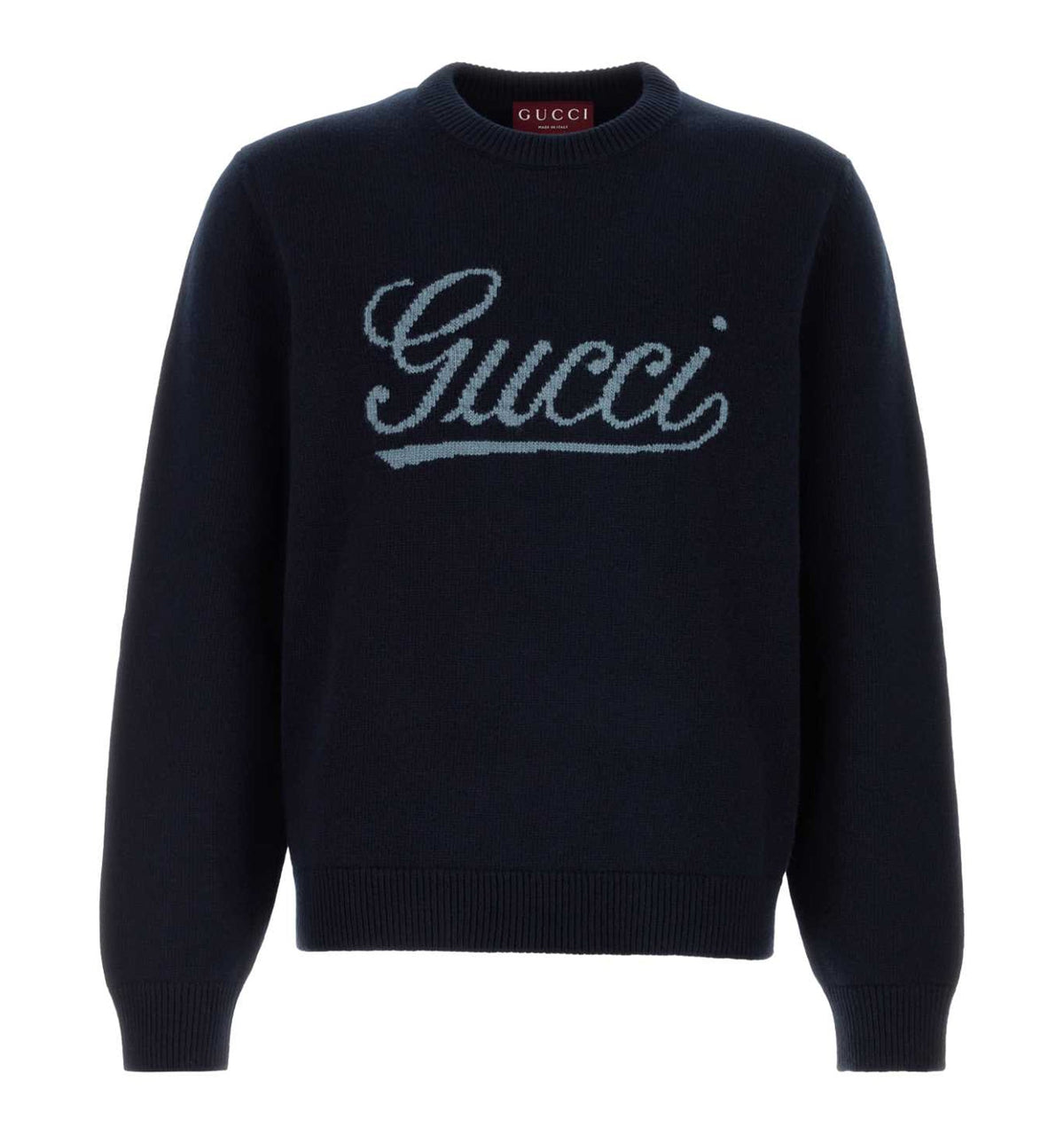 Knit Wool Sweater With Intarsia