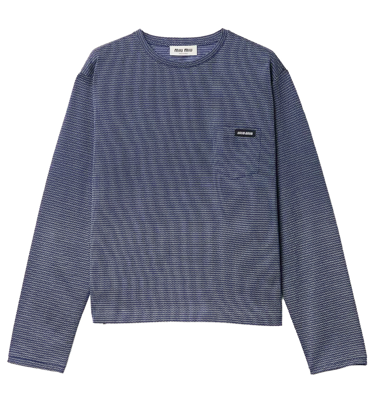 Jacquard jersey T-shirt