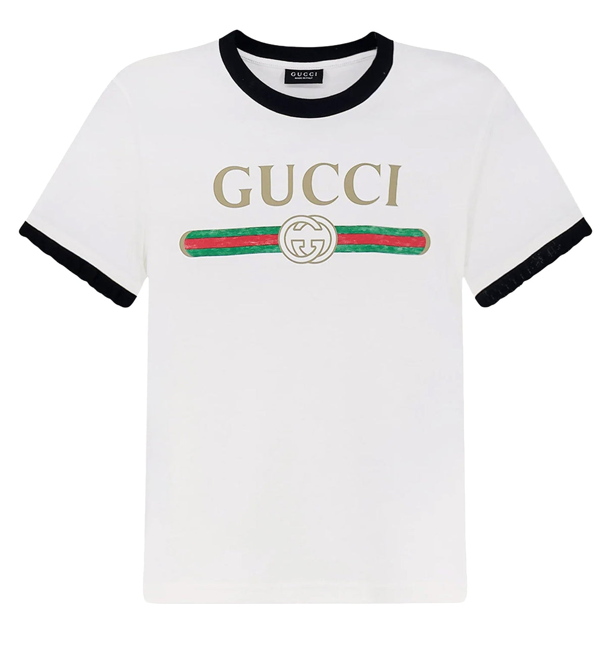 Cotton Jersey T-Shirt With Print