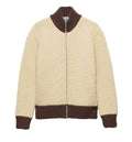 Wool zipper cardigan
