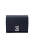 Anagram Trifold Wallet In Pebble Grained Calfskin