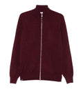 Cashmere high-neck cardigan with zipper