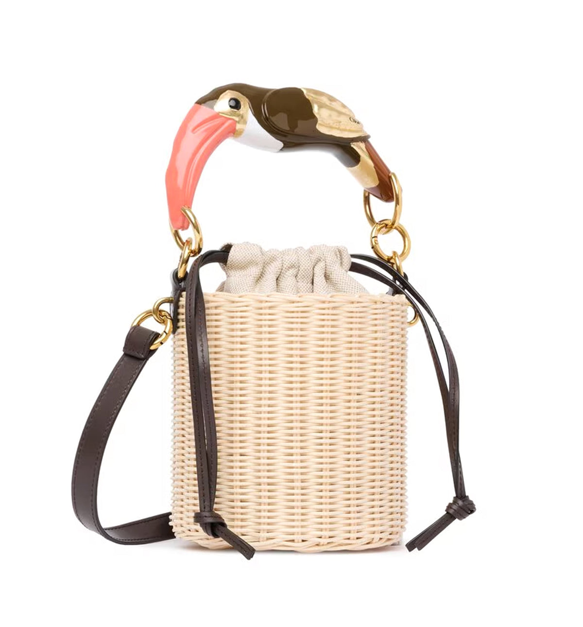 Chloé Tropicus Bucket Bag In Wicker