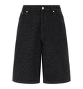 Laser Monogram Denim Shorts