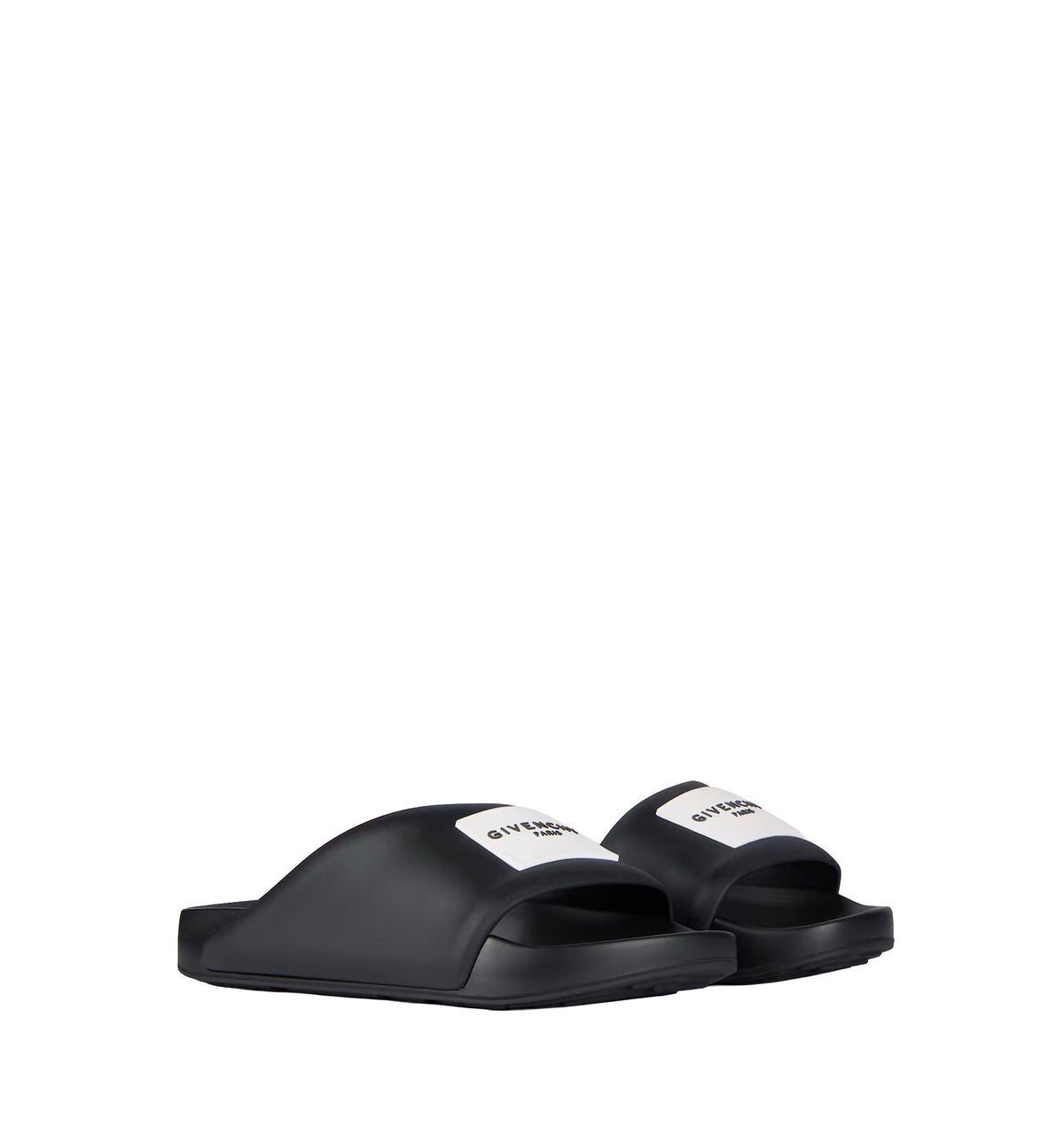 Label Flat Mules In Rubber