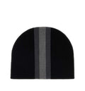 Black wool beanie hat