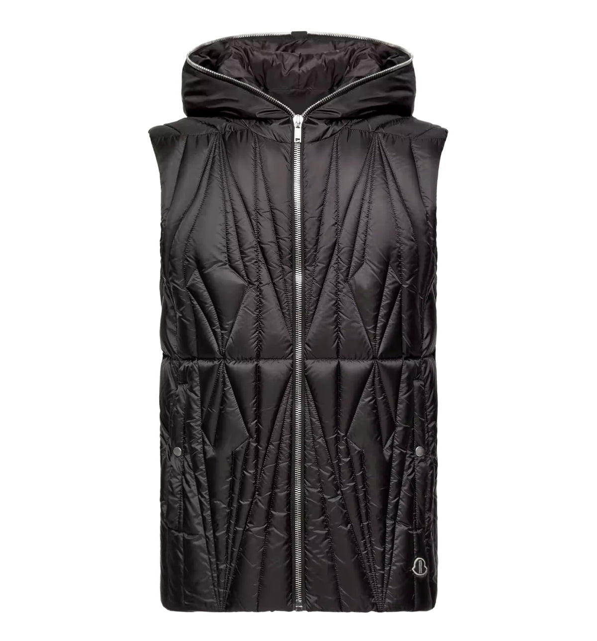 Moncler + Rick Owens — Geocamo Ziplock Hooded Down Vest