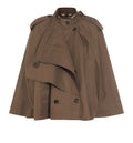 Bonded Cotton Trench Cape