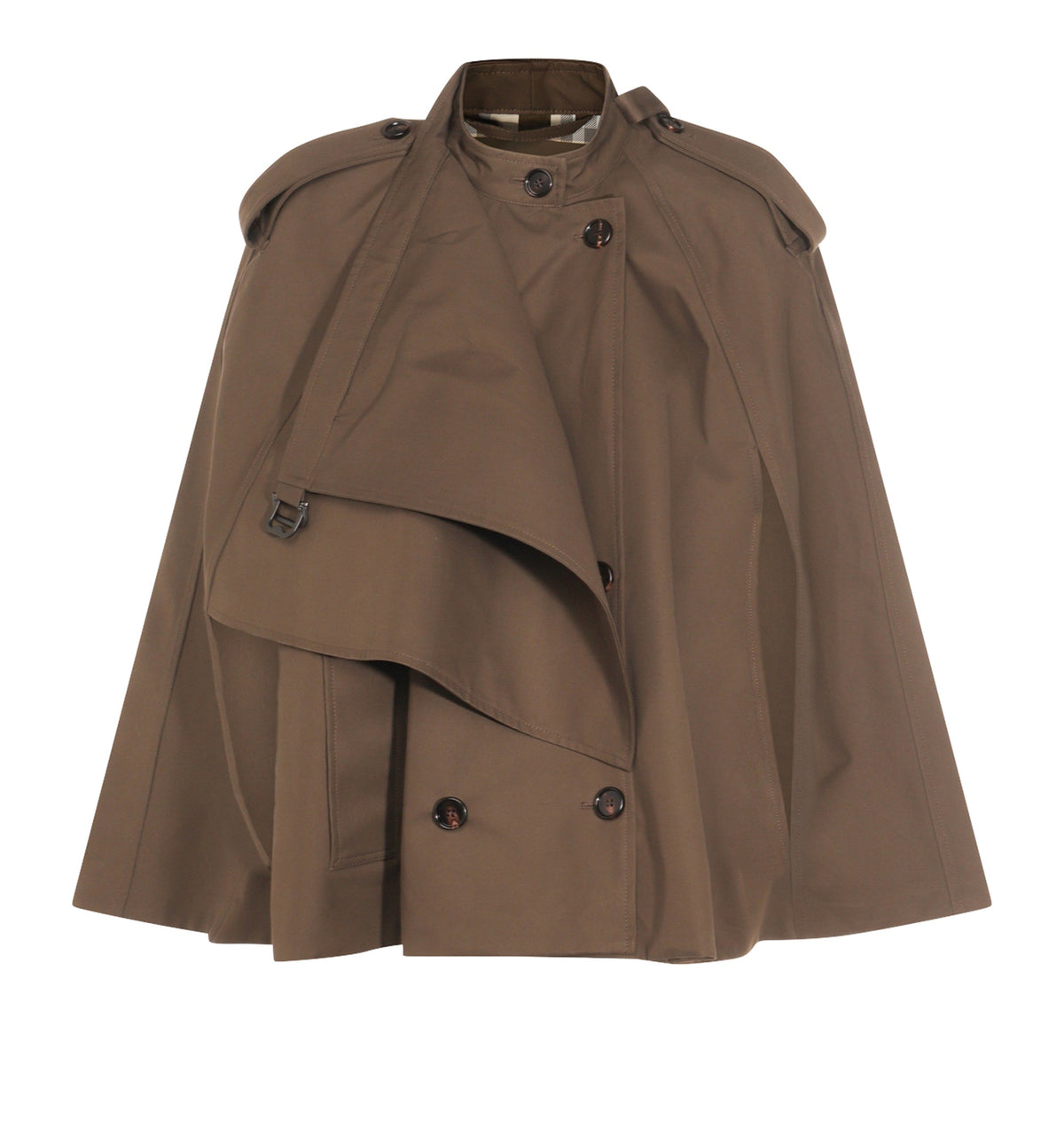 Bonded Cotton Trench Cape