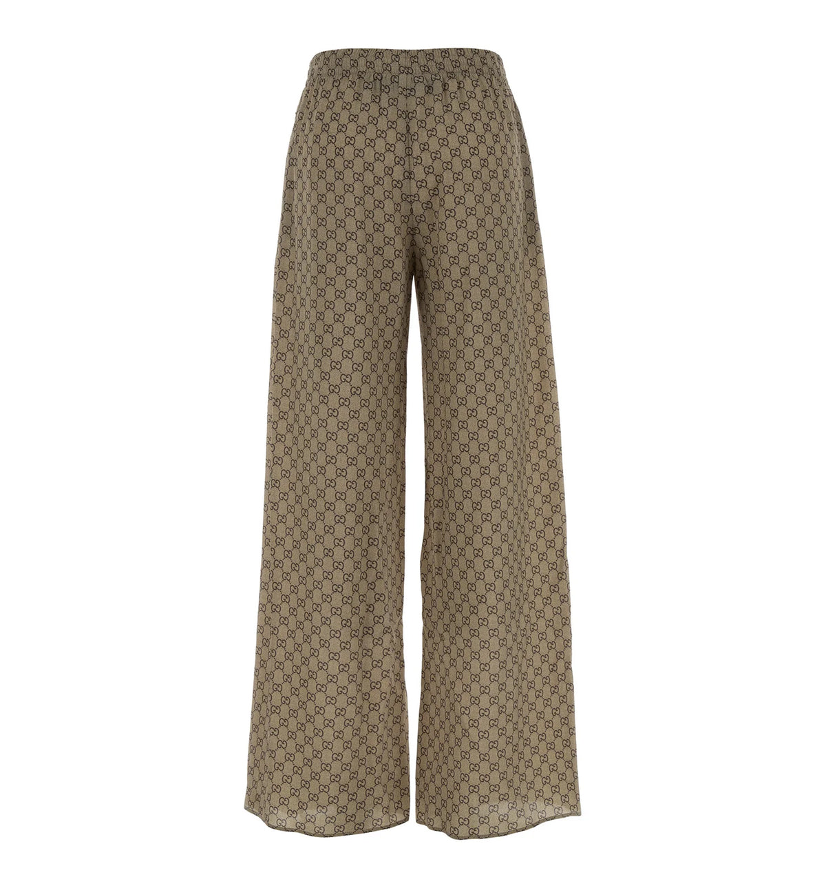 Printed silk leisure pants