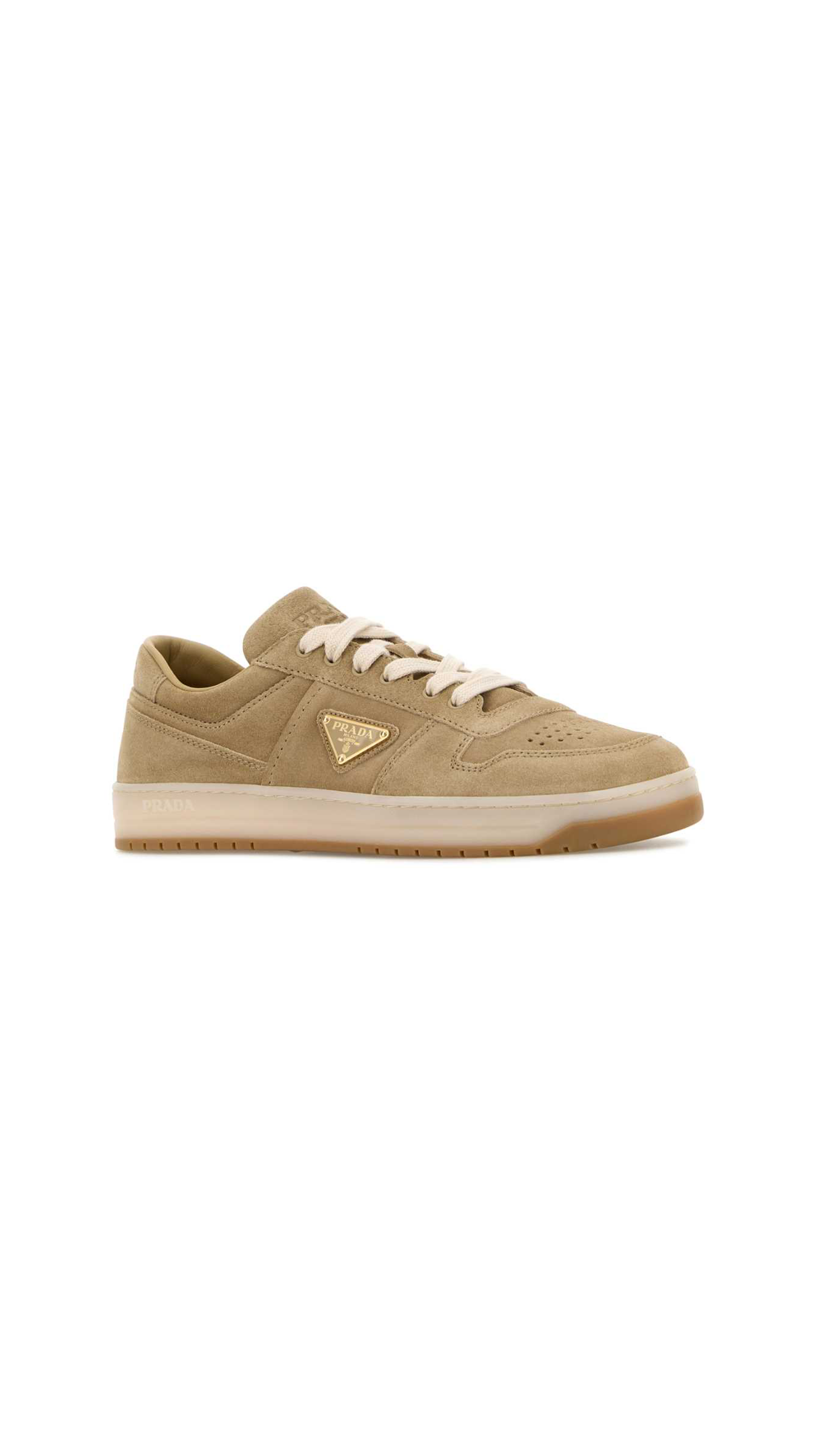 Downtown Délavé Suede Sneakers - Ecru