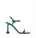 Toy sandal in croc-embossed calfskin