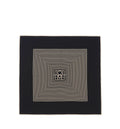 Centered monogram silk scarf