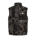 Reversible Paisley Print Padded Teddy Vest