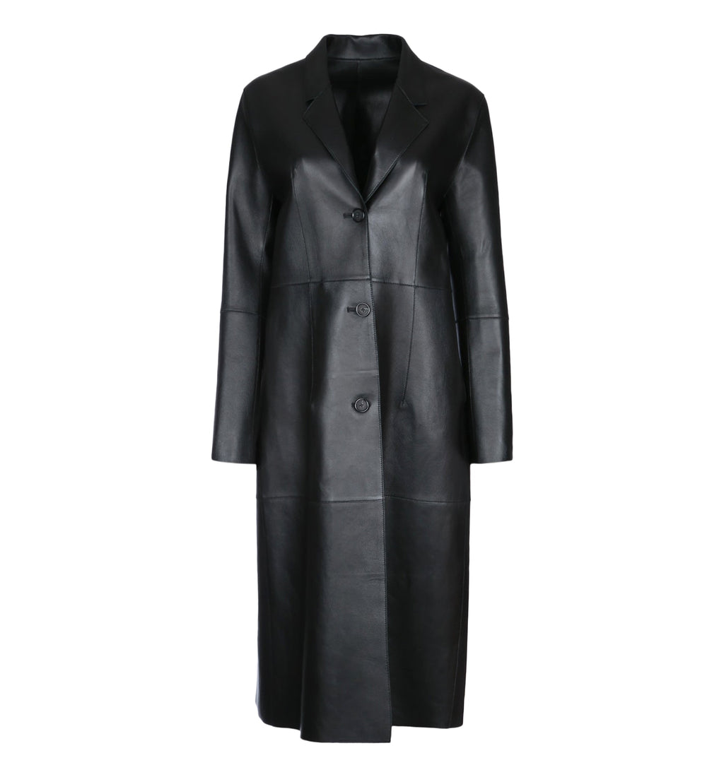 Slim Leather Coat