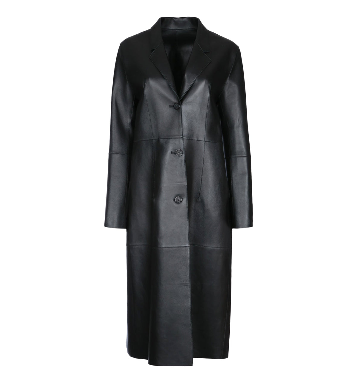 Slim Leather Coat