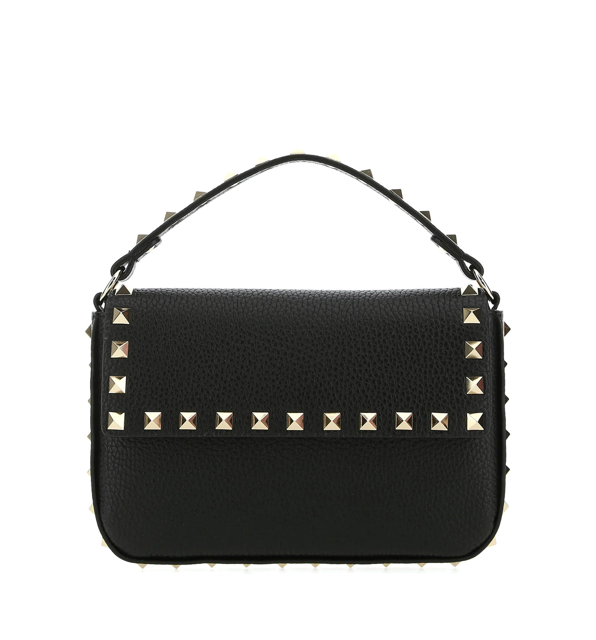 Rockstud Leather Wallet On Chain