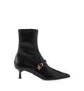 Stretch nappa leather booties