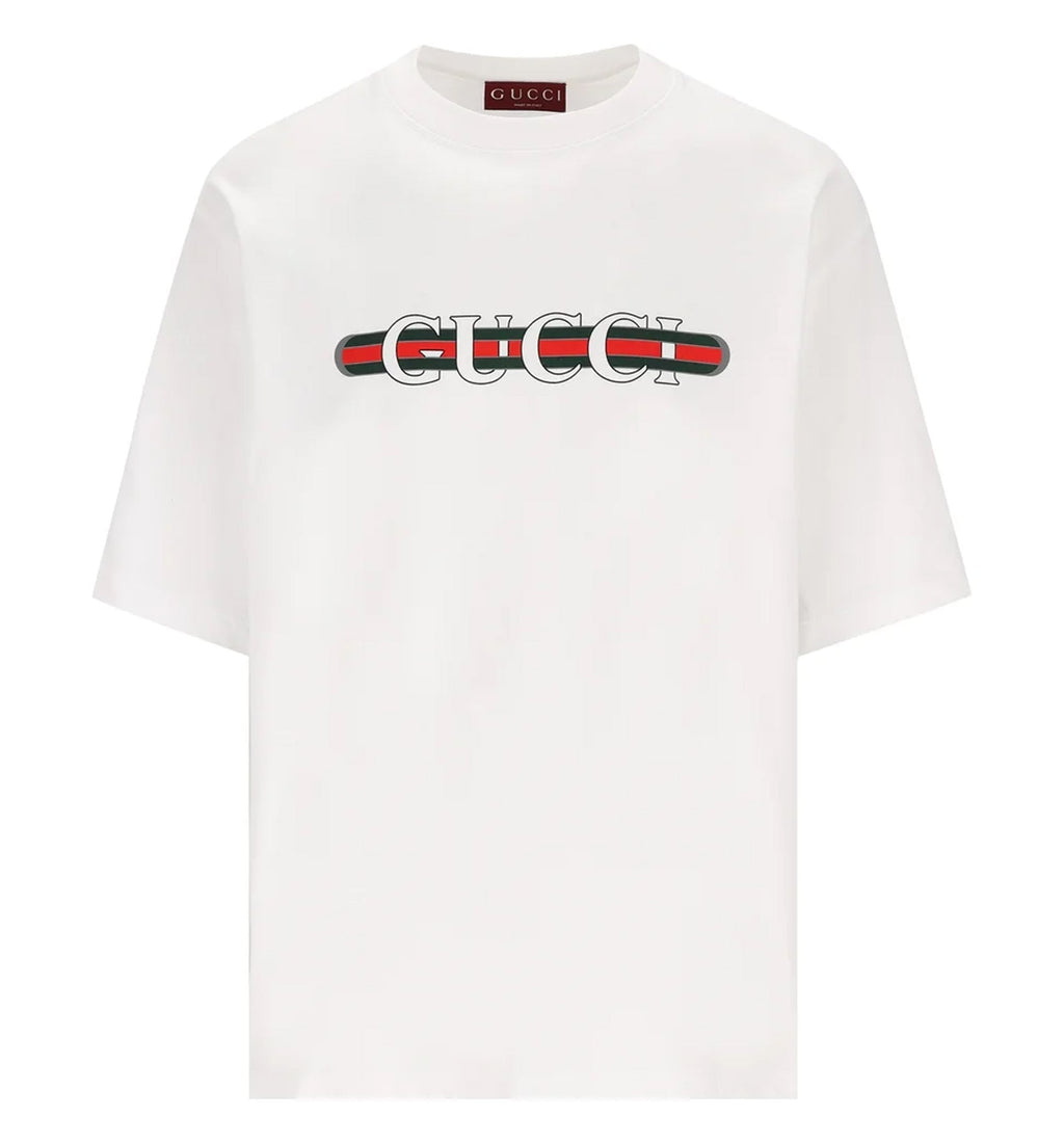 Cotton Jersey T-shirt With Print