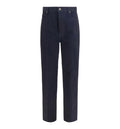 Wide-leg Jeans with Intrecciato patch