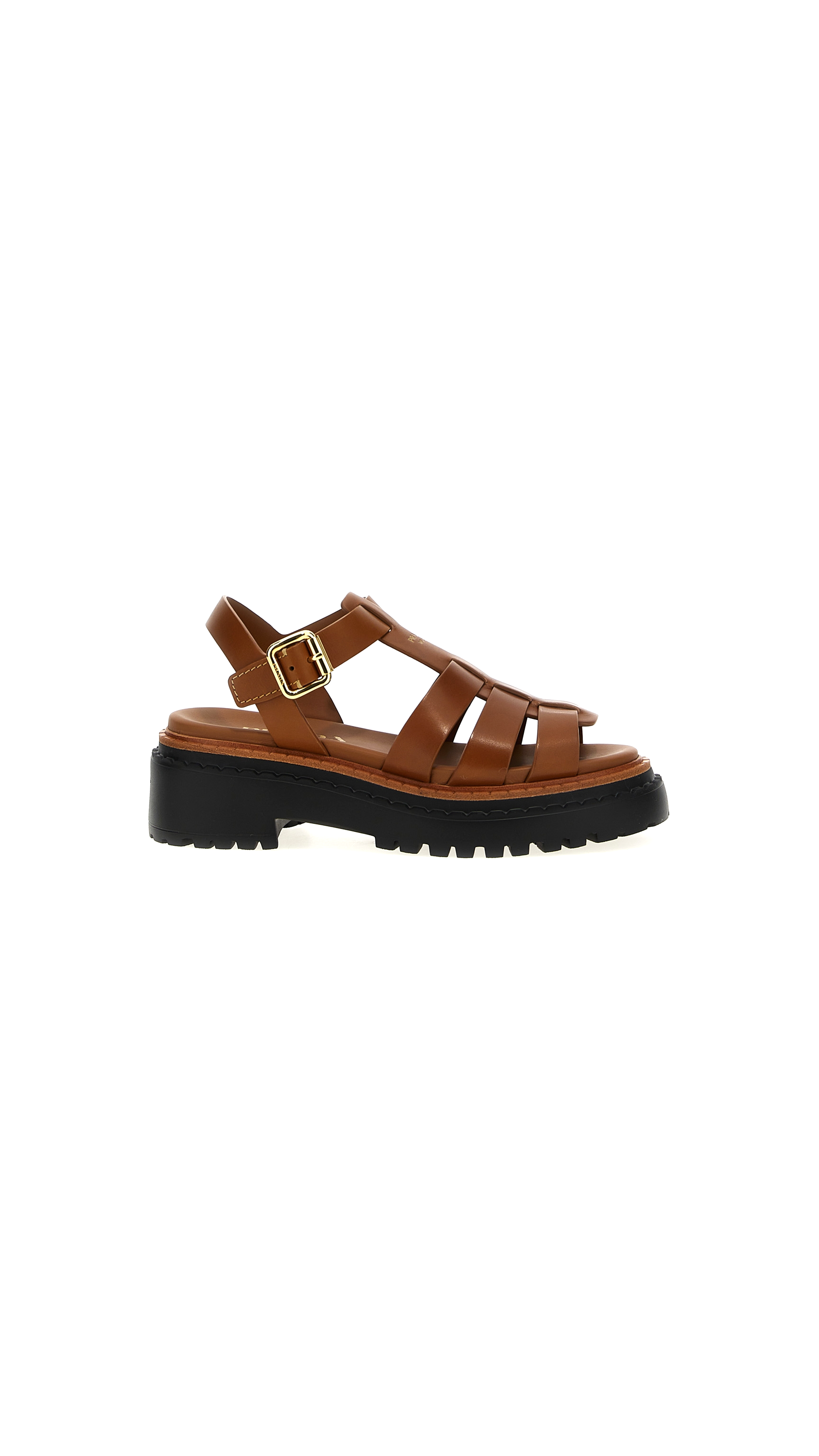 Bold Nappa Sandals - Brown
