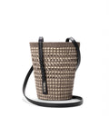 Braid Pocket In Iraca Palm And Calfskin