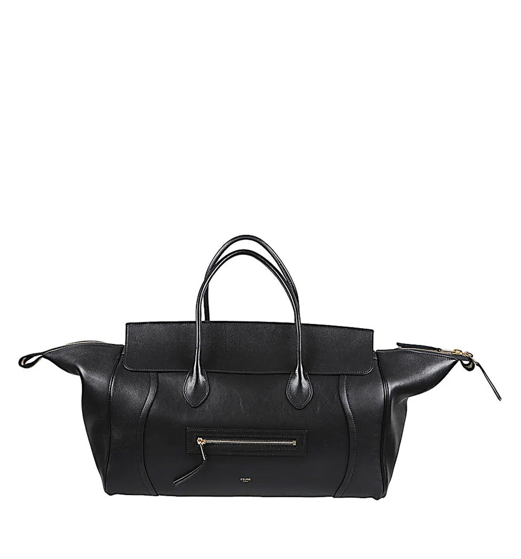 Large New Luggage in Supple Shiny Lambskin