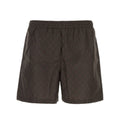 Printed polyester poplin swim shorts
