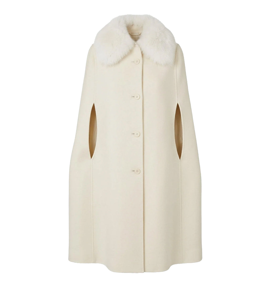Double-Sided Wool Cape