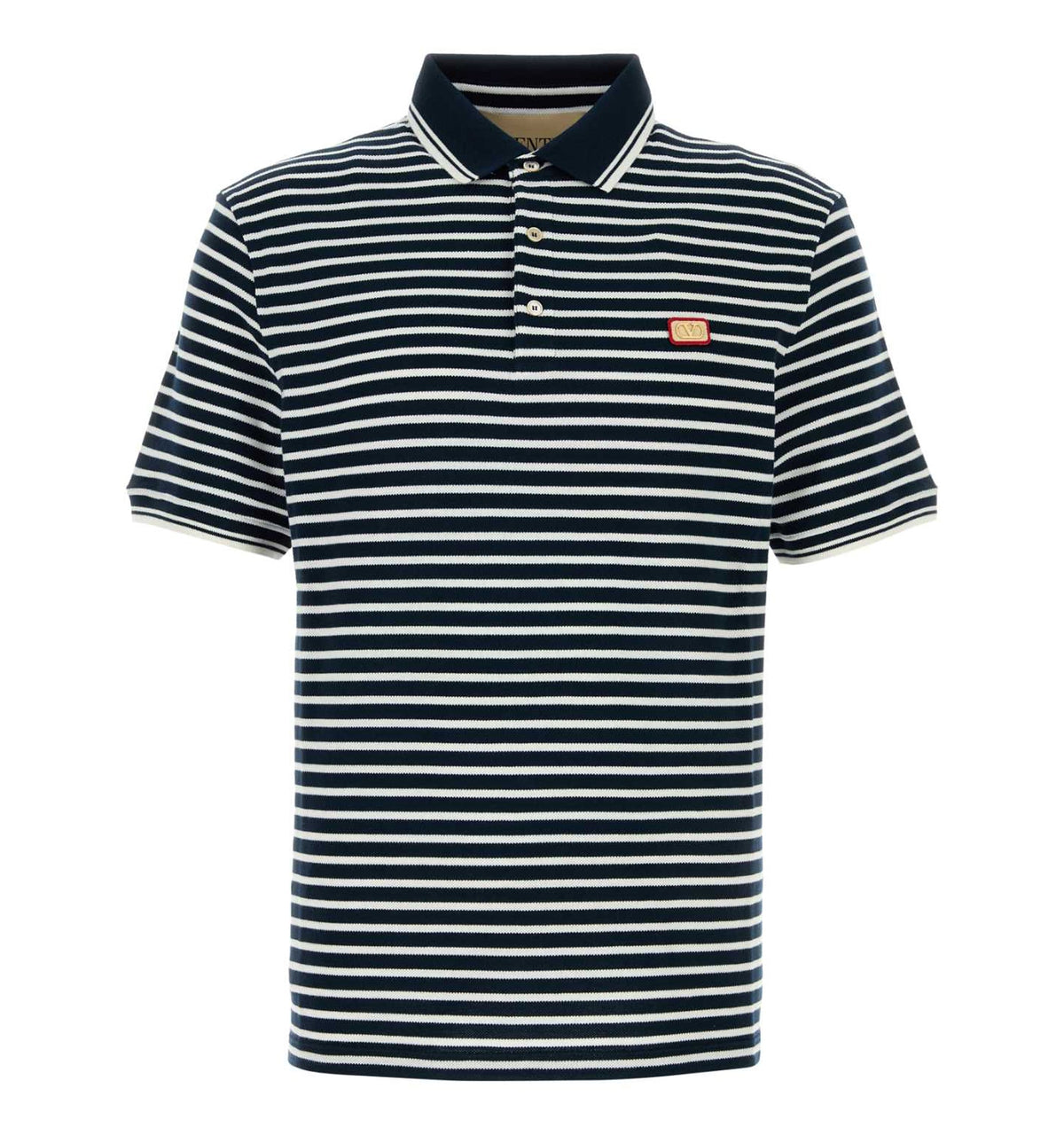 Striped Cotton Piqué Polo Shirt