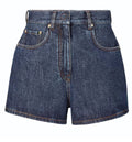 Dark Blue Denim Shorts