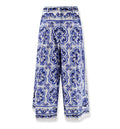 Cotton Trousers With Maiolica Print
